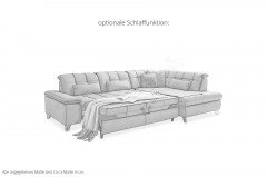 PN-IN18012 von Polinova - Ledersofa Ausführung rechts steel