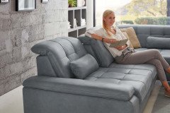 PN-IN18012 von Polinova - Ledersofa Ausführung rechts steel