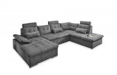 Bries aus der Kollektion Letz - Polstergarnitur dark grey