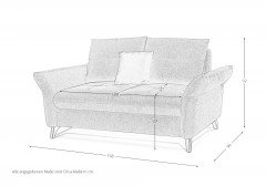 Night & Day von Poco - Schlafsofa chianti