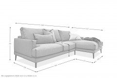 Daisy von Vilmers - Eckgarnitur rechts blush