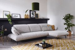 Bluebell von Easy Sofa - Ecksofa Ausführung rechts kiesel