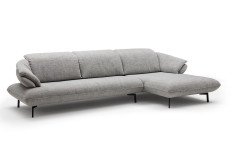 Bluebell von Easy Sofa - Ecksofa Ausführung rechts kiesel