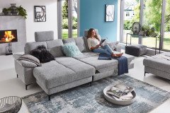 1096 von Carina - Eckcouch Variante links frost-grey