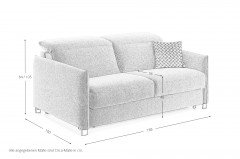 Florenz von Bali - Schlafsofa 140 beige