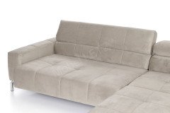 Cleveland von Candy - Ecksofa Ausführung rechts silver