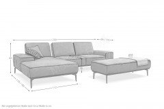 16555 Run von Willi Schillig - Ecksofa Ausführung links mocca