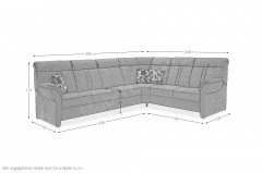 PP-HS06003 von Polipol - Polstergarnitur Ausführung rechts anthrazit