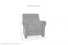 PP-HS06003 von Polipol - Polstergarnitur Ausführung rechts anthrazit