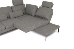 Twister-LE19 von Candy - Ecksofa Ausführung rechts anthrazit