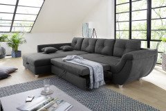 Mirabella aus der Kollektion Letz - Eckcouch Variante links dunkelgrau