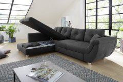 Mirabella aus der Kollektion Letz - Eckcouch Variante links dunkelgrau