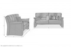 9002 von Himolla - Leder-Ensemble campari