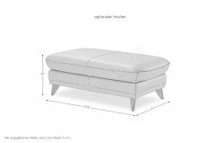 Bologna von COTTA - Ecksofa Ausführung rechts brown