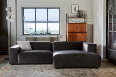 Boras von Easy Sofa - Eckcouch Ausführung rechts graphit