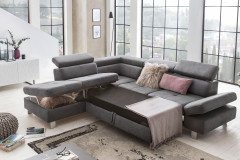 Fiji-LE21 von Exxpo - Ecksofa Variante links grey