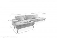 MP-IN20126 von Megapol - Ecksofa Variante links ocean