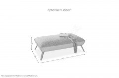 Dover von Poco - Loveseat mustard