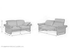 AV 915 von Erpo Polstermöbel - Polsterduo tabac