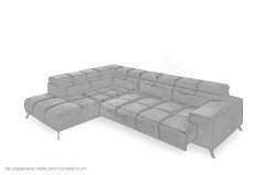 Inside von AZ Iwaniccy - Polstersofa links anthrazit