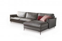 CL 820 von Erpo Polstermöbel - Polstergarnitur Variante rechts grau
