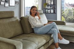 MP-IN20110 von Megapol - Ecksofa Variante rechts olive