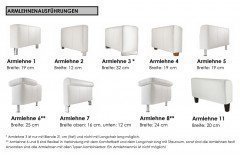 Intermezzo-2.0 von Candy - Eckgarnitur Ausführung rechts taupe