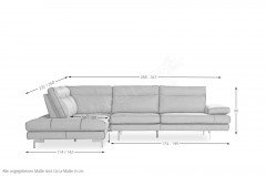 Toby-Wing von Calia Italia - Ledergarnitur links cognac