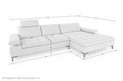 Lenny von ADA Mindful Living - Eckgarnitur rechts hellgrau