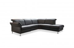 PN-EM21059 von Polinova - Ledersofa Variante rechts anthrazit