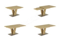 Step Two von K+W Polstermöbel - Eckbank mit Kufen in Edelstahloptik