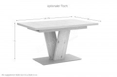 Step Two von K+W Polstermöbel - Eckbank mit Kufen in Edelstahloptik