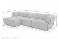 Vivo von Easy Sofa - Ecksofa Ausführung links camel