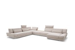 Lounge-LE22 von Easy Sofa - Wohnlandschaft links lehm