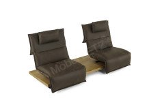 KOINOR Edit 2 - Ledersofa schoko
