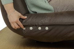 KOINOR Edit 2 - Ledersofa schoko