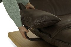 KOINOR Edit 2 - Ledersofa schoko