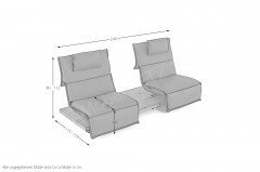 KOINOR Edit 2 - Ledersofa schoko