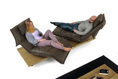 KOINOR Edit 2 - Ledersofa schoko