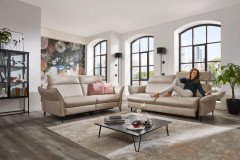 HU-RL21014 von Hukla - Leder-Duo pearl