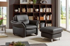 HU-SF15058 von Hukla - Ledergarnitur anthrazit