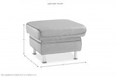 HU-SF15058 von Hukla - Ledergarnitur anthrazit