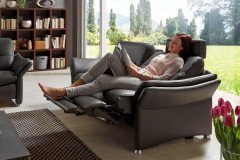 HU-SF15058 von Hukla - Ledergarnitur anthrazit