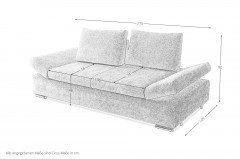 Ronja-Sleep von Bali - Schlafsofa hellgrau
