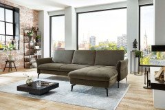 ZE-EM20156 von Zehdenick - Ecksofa Ausführung rechts olive
