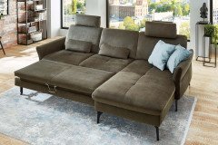 ZE-EM20156 von Zehdenick - Ecksofa Ausführung rechts olive