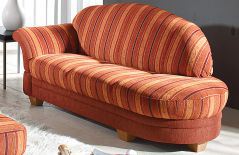 S344 Wallis von Ponsel - Sofagruppe rot-gestreift