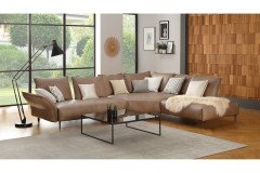 16660 Bonnie von Willi Schillig - Ledersofa Ausführung rechts sand