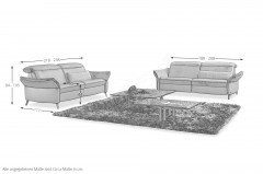 1065 von Himolla - Ledergarnitur zigarre