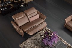 1065 von Himolla - Ledergarnitur zigarre